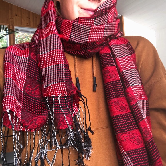 🧣 MWOT Red Scarf 🧣 - Picture 3 of 3